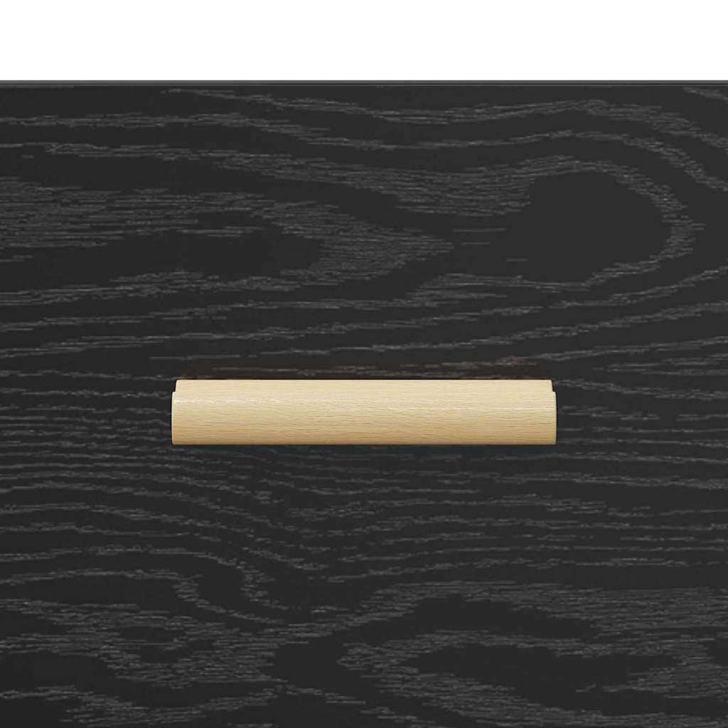 Bedside Cabinet Black Oak 40 x 35 x 47 cm Engineered Wood