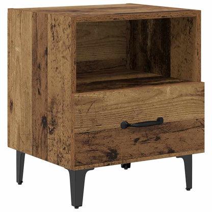 Bedside Cabinet with Drawer 2 pcs Old wood 40 x 35 x 47.5 cm