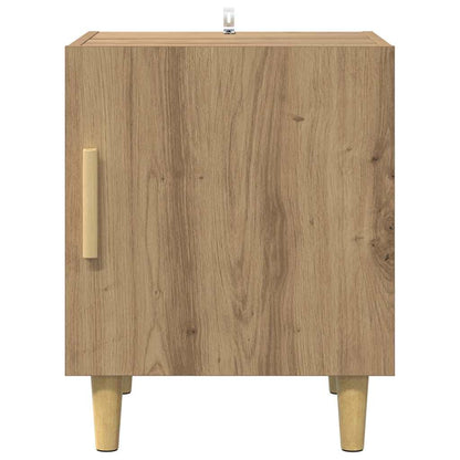 Bedside Cabinet Wall-mounted 2 pcs Artisan Oak 40 x 40 x 50 cm