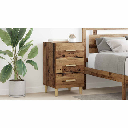 Bedside Cabinet Old Wood 40 x 40 x 66 cm Engineered Wood