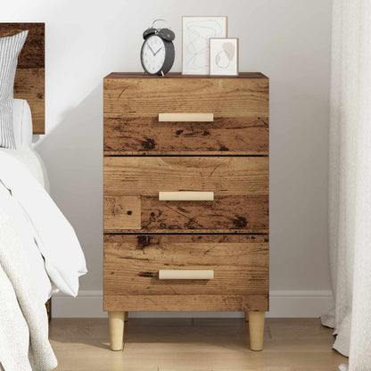 Bedside Cabinet Old Wood 40 x 40 x 66 cm Engineered Wood
