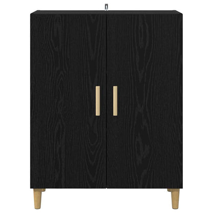 Sideboard Black Oak 70 x 34 x 90 cm Engineered Wood