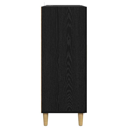 Sideboard Black Oak 70 x 34 x 90 cm Engineered Wood