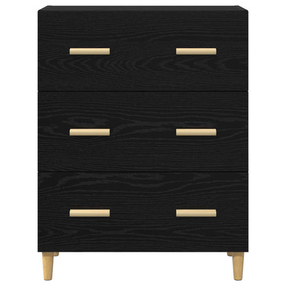 Sideboard Black Oak 69.5 x 34 x 90 cm Engineered Wood