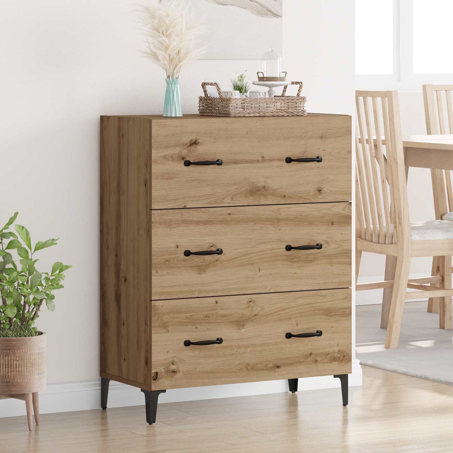 Sideboard with Drawer Artisan Oak 69.5 x 34 x 90 cm