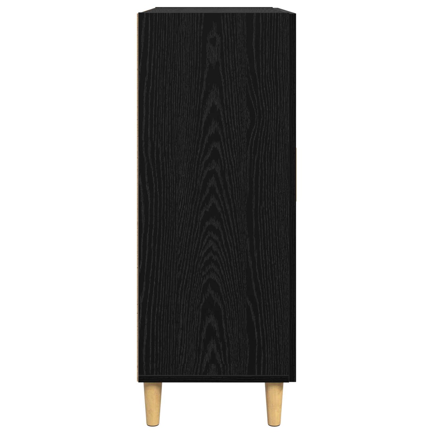 Sideboard Black oak 34 x 69.5 x 90 cm Engineered wood