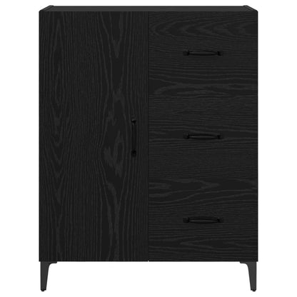 Sideboard Black Oak 69.5 x 34 x 90 cm Engineered Wood