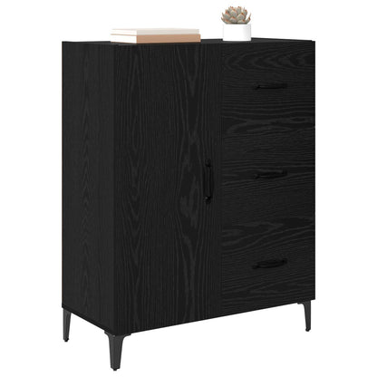 Sideboard Black Oak 69.5 x 34 x 90 cm Engineered Wood