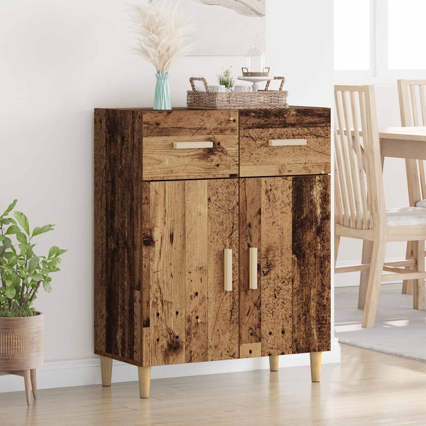 Sideboard Old wood 34 x 69.5 x 89 cm Engineered Wood