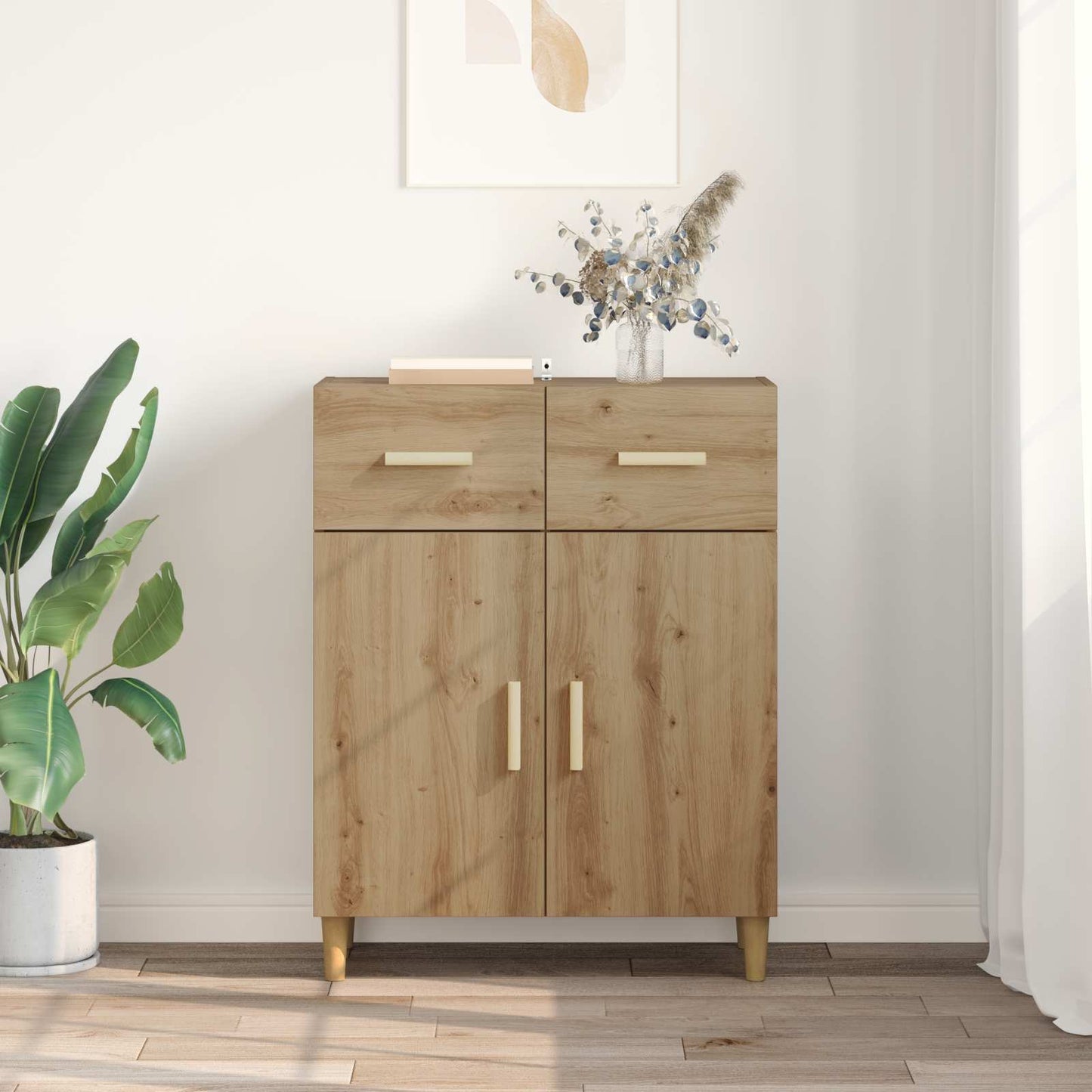 Sideboard Artisan oak 34 x 69.5 x 89 cm Engineered wood