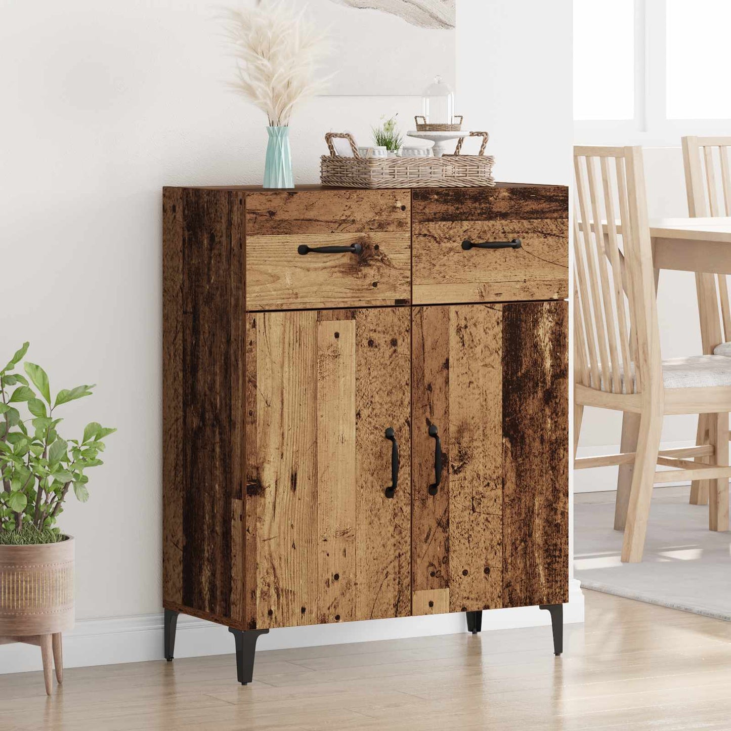 Sideboard Old Wood 69.5 x 34 x 90 cm Engineered Wood