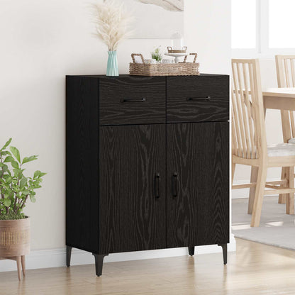 Sideboard Black Oak 69.5 x 34 x 90 cm Engineered Wood