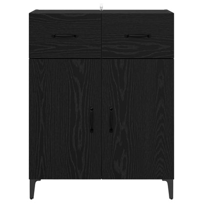 Sideboard Black Oak 69.5 x 34 x 90 cm Engineered Wood