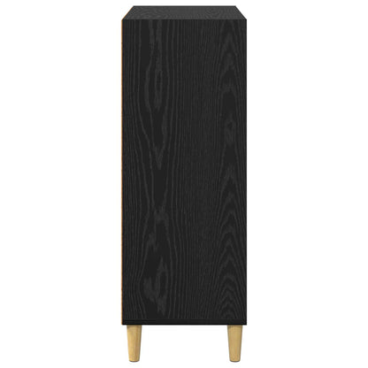 Sideboard Black Oak 69.5 x 32.5 x 90 cm Engineered Wood