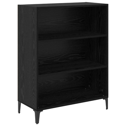 Sideboard Black Oak 69.5 x 32.5 x 90 cm Engineered Wood