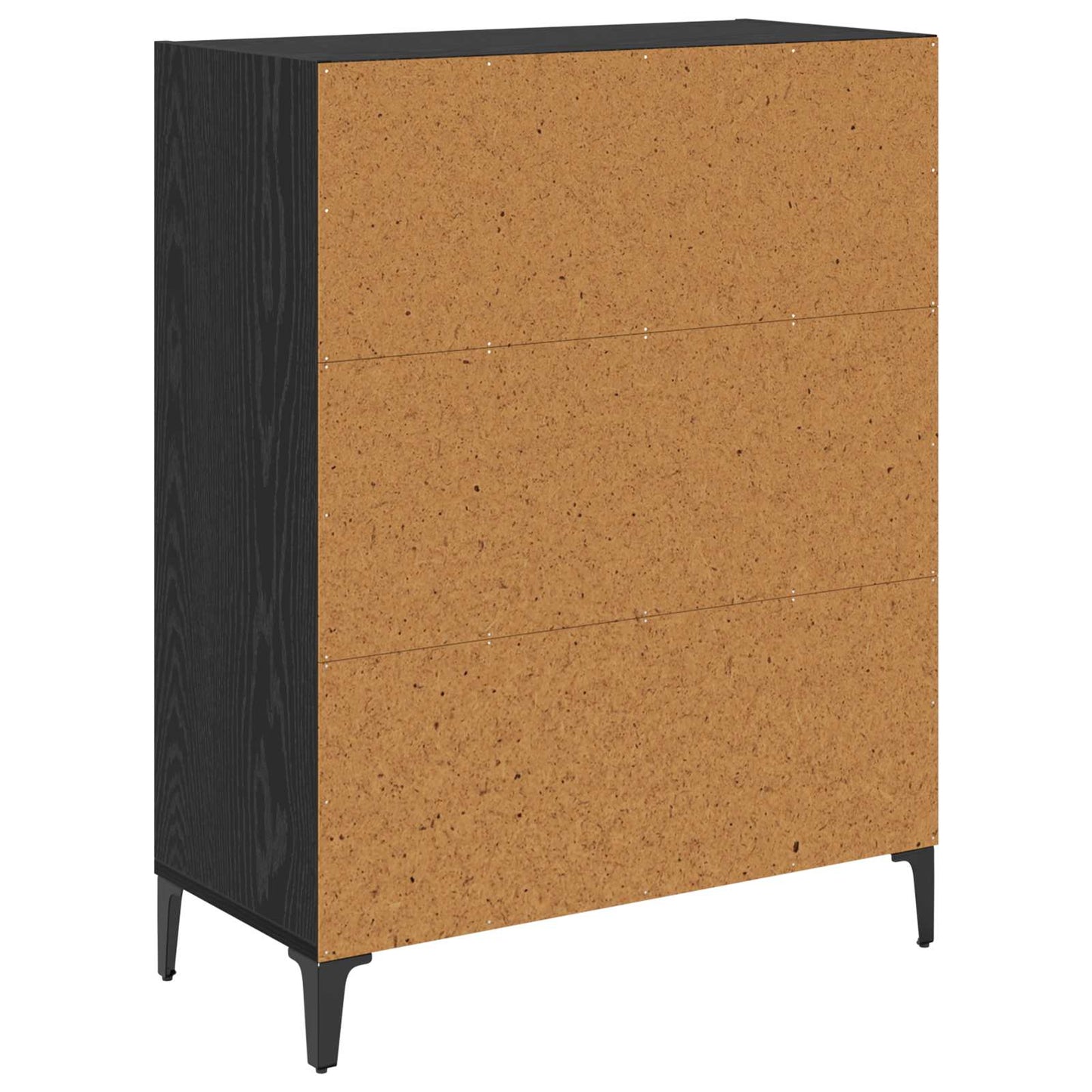 Sideboard Black Oak 69.5 x 32.5 x 90 cm Engineered Wood
