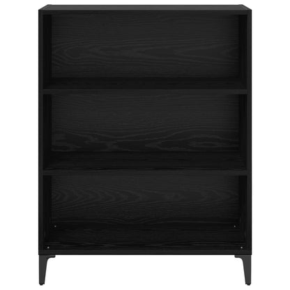 Sideboard Black Oak 69.5 x 32.5 x 90 cm Engineered Wood