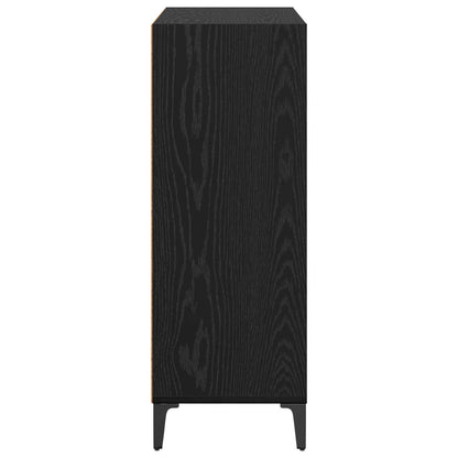 Sideboard Black Oak 69.5 x 32.5 x 90 cm Engineered Wood