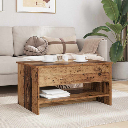 Coffee Table Old Wood 80 x 50.5 x 41.5 cm Engineered Wood
