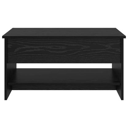Coffee Table Black Oak 80 x 50.5 x 41.5 cm Engineered Wood