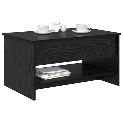 Coffee Table Black Oak 80 x 50.5 x 41.5 cm Engineered Wood