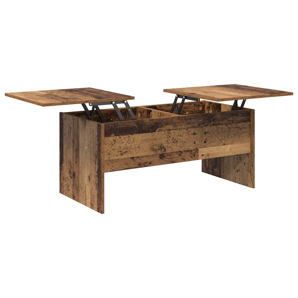 Coffee Table Old Wood 102 x 50.5 x 46.5 cm Engineered Wood