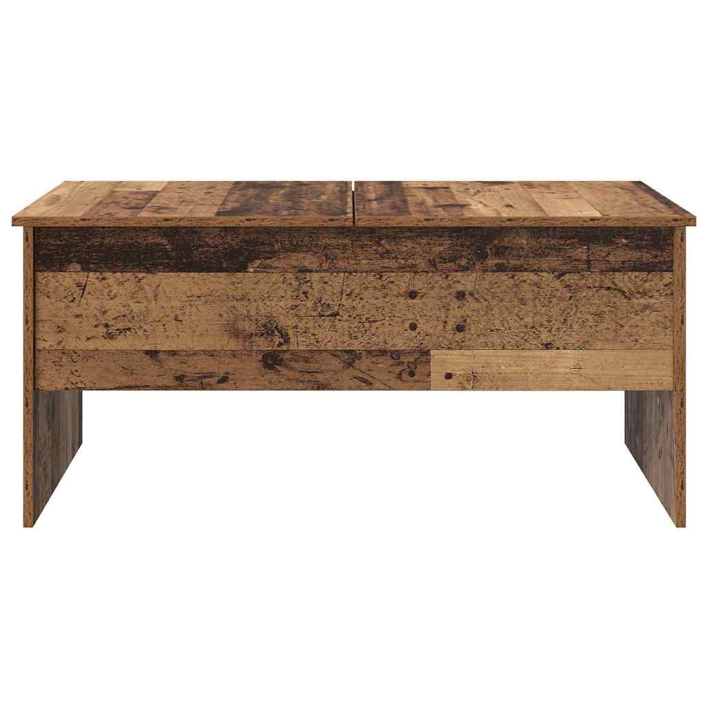 Coffee Table Old Wood 102 x 50.5 x 46.5 cm Engineered Wood