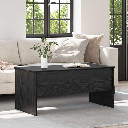 Coffee Table Black Oak 102 x 50.5 x 46.5 cm Engineered Wood