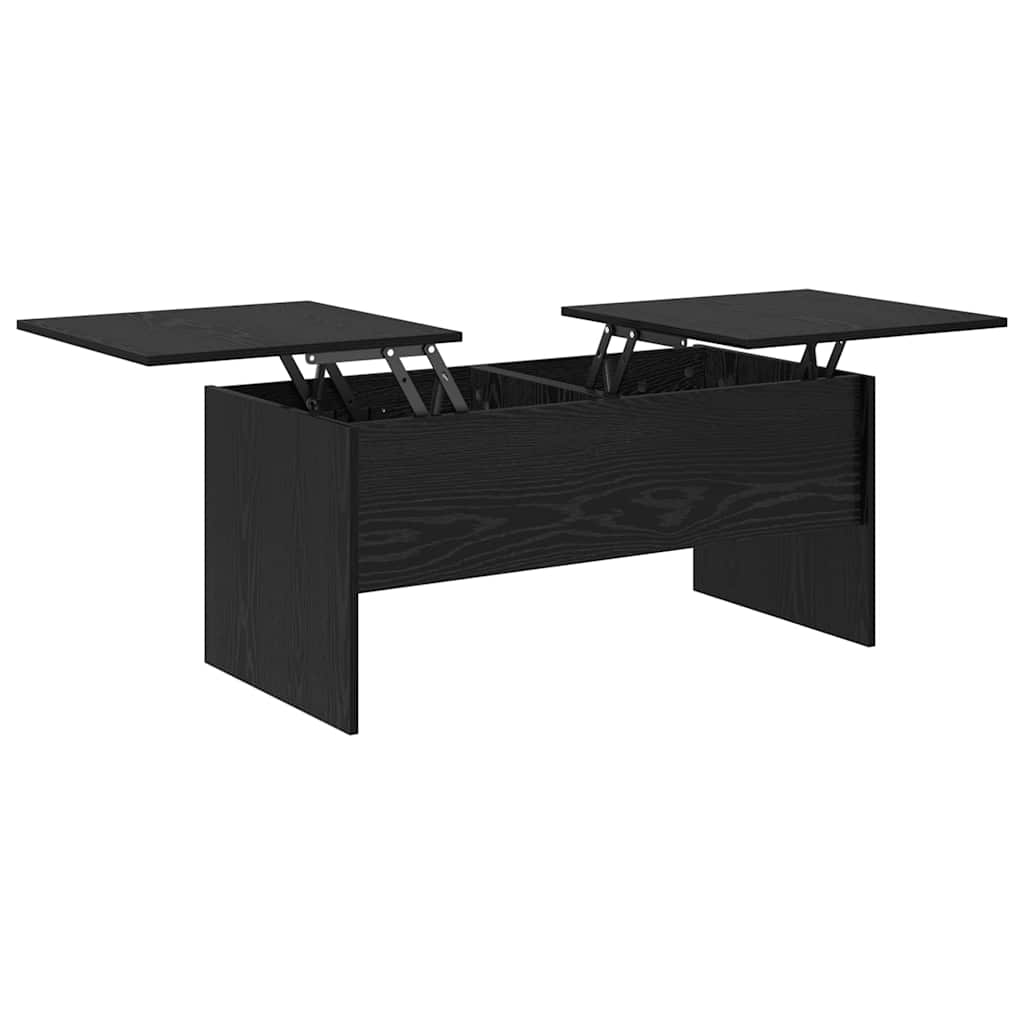 Coffee Table Black Oak 102 x 50.5 x 46.5 cm Engineered Wood