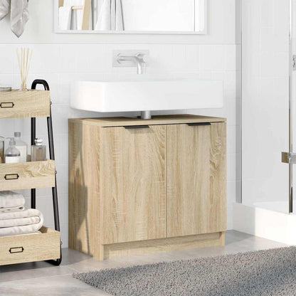 Bathroom Cabinet Sonoma Oak 64.5 x 33.5 x 59 cm Engineered Wood