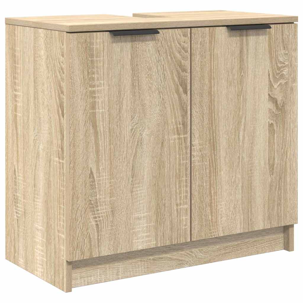 Bathroom Cabinet Sonoma Oak 64.5 x 33.5 x 59 cm Engineered Wood