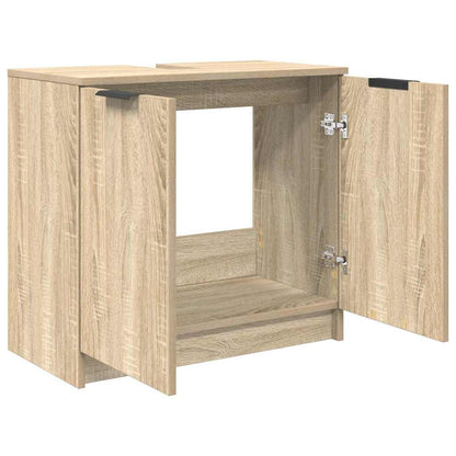 Bathroom Cabinet Sonoma Oak 64.5 x 33.5 x 59 cm Engineered Wood