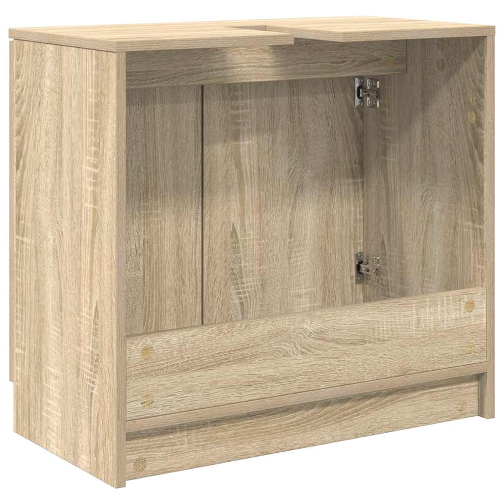 Bathroom Cabinet Sonoma Oak 64.5 x 33.5 x 59 cm Engineered Wood
