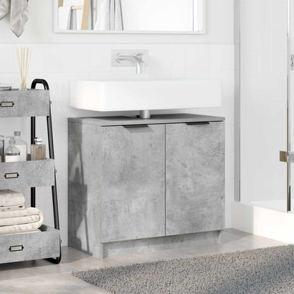 Bathroom Cabinet Concrete Grey 64.5 x 33.5 x 59 cm