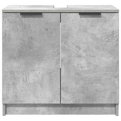 Bathroom Cabinet with Storage Concrete Grey 64.5 x 33.5 x 59 cm