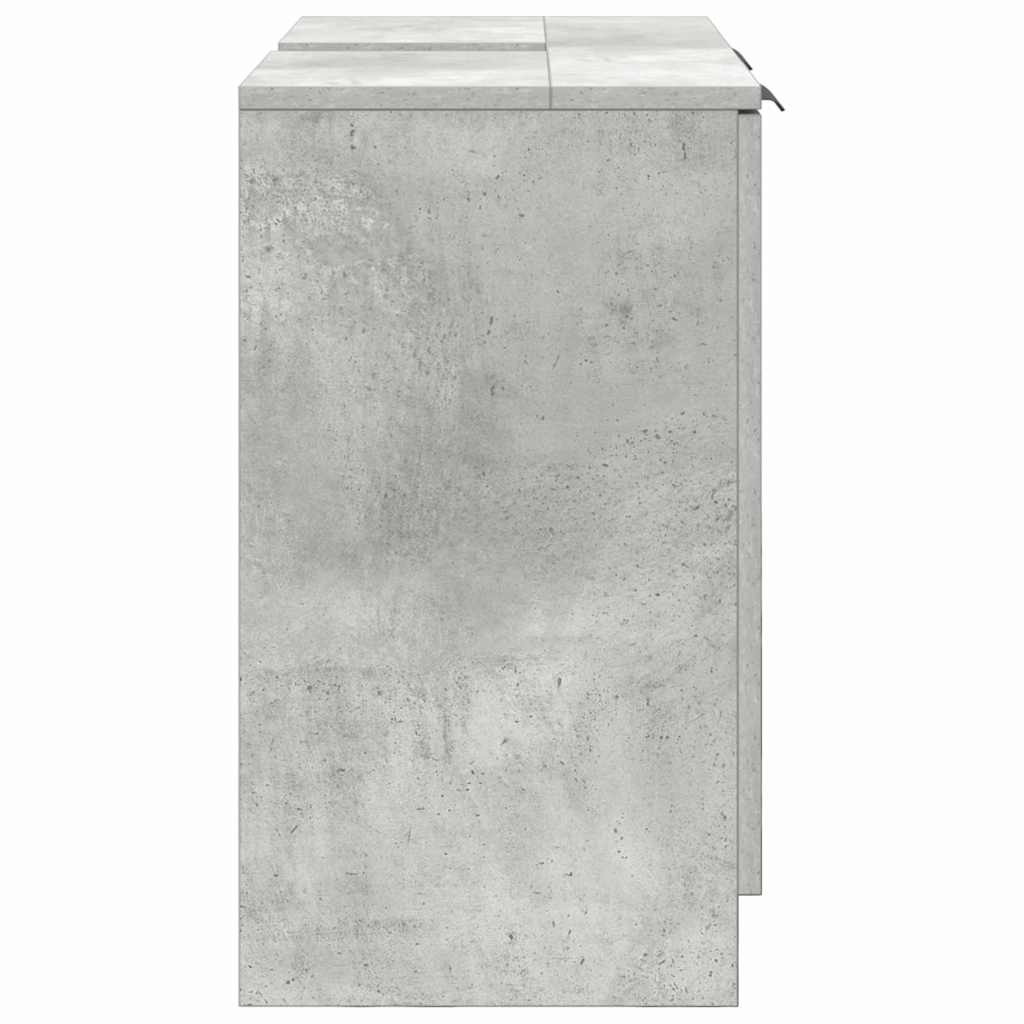 Bathroom Cabinet with Storage Concrete Grey 64.5 x 33.5 x 59 cm