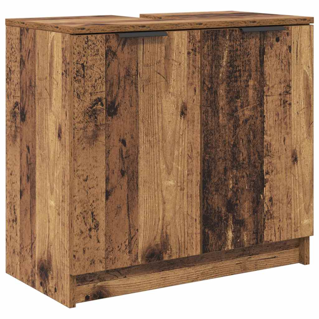 Bathroom Cabinet Old Wood 64.5 x 33.5 x 59 cm Engineered Wood