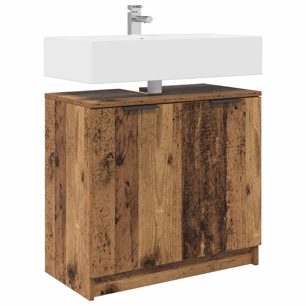 Bathroom Cabinet Old Wood 64.5 x 33.5 x 59 cm Engineered Wood