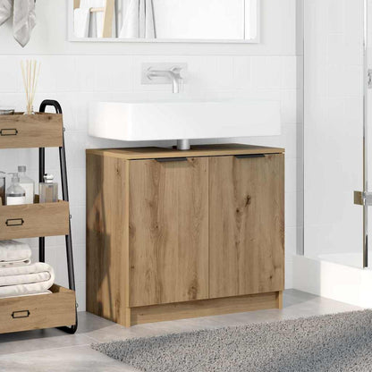 Bathroom Cabinet with Storage Artisan Oak 64.5 x 33.5 x 59 cm