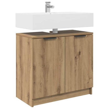 Bathroom Cabinet with Storage Artisan Oak 64.5 x 33.5 x 59 cm