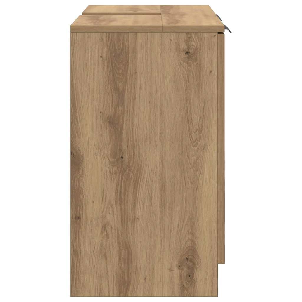 Bathroom Cabinet with Storage Artisan Oak 64.5 x 33.5 x 59 cm