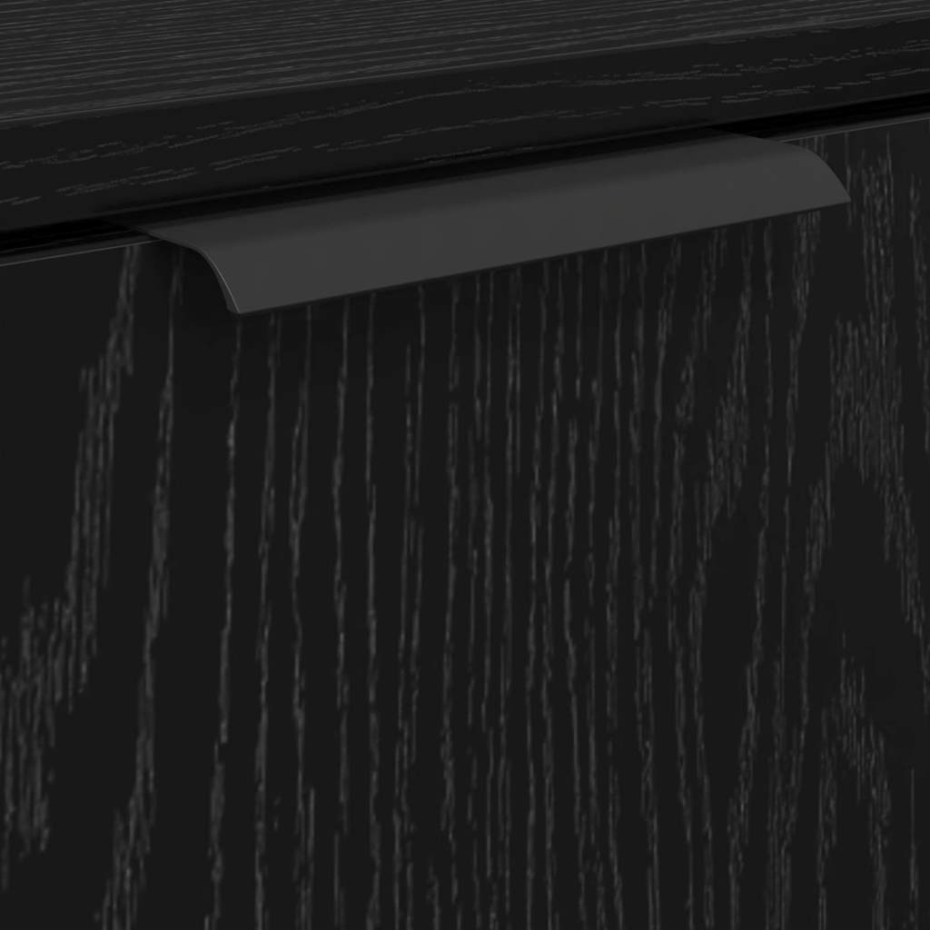 Bathroom Cabinet Black Oak 64.5 x 33.5 x 59 cm Engineered Wood