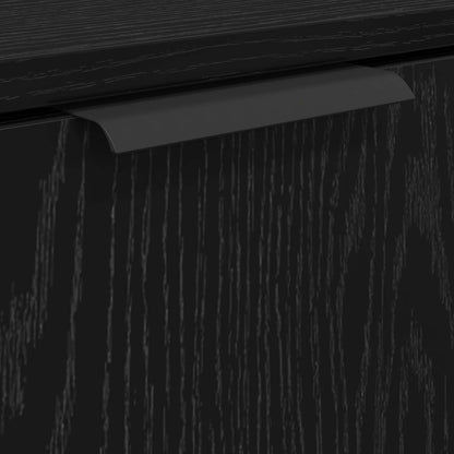 Bathroom Cabinet Black Oak 64.5 x 33.5 x 59 cm Engineered Wood