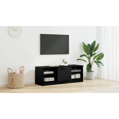 TV Cabinet Black Oak 102 x 35 x 36.5 cm Engineered Wood