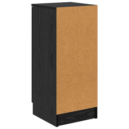 Sideboard Black Oak 30 x 30 x 70 cm Engineered Wood