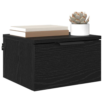 Bedside Cabinet 2 pcs Black Oak 34 x 30 x 20 cm Engineered Wood