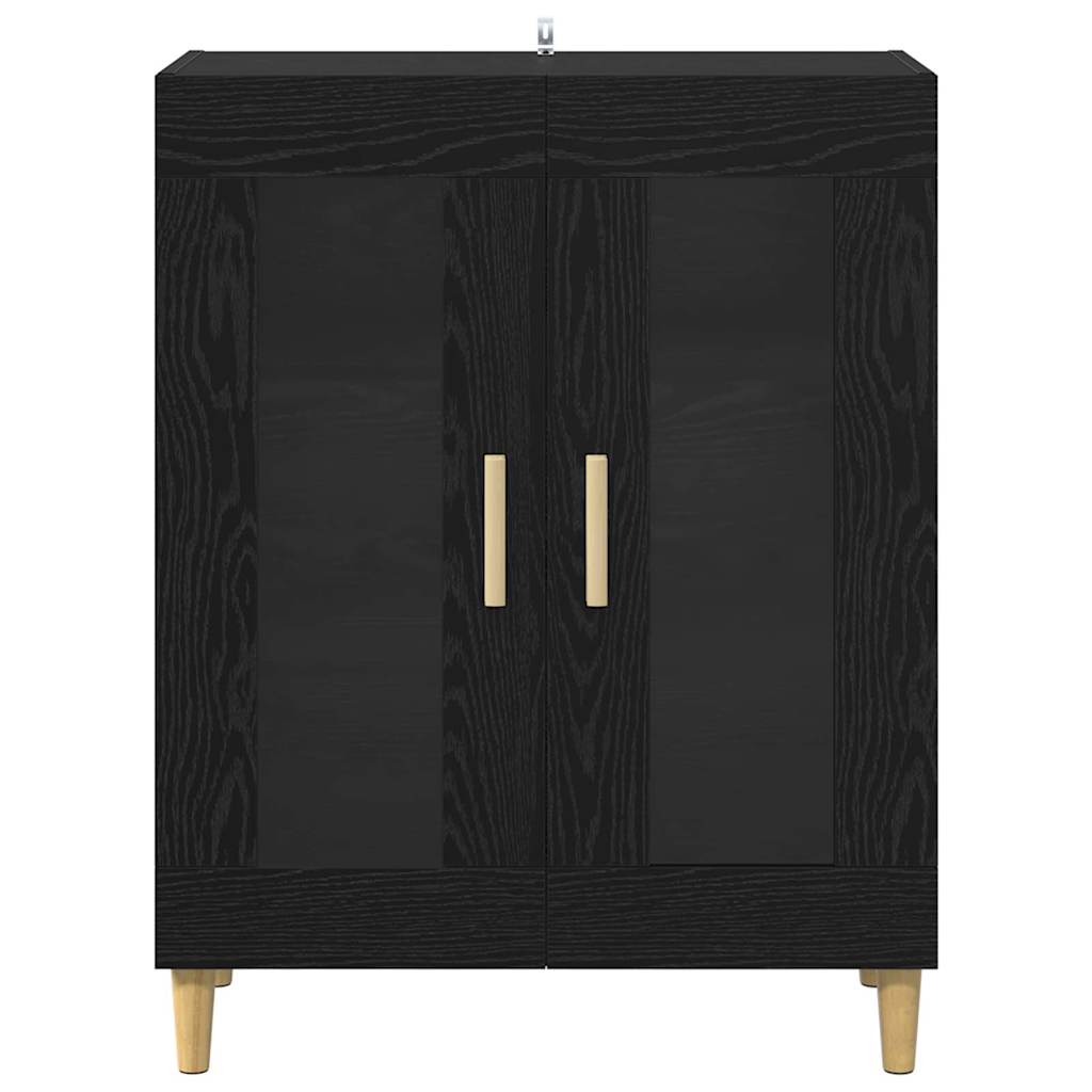 Sideboard Black Oak 69.5 x 34 x 90 cm Engineered Wood