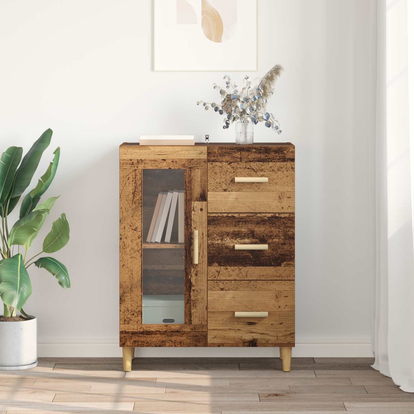 Sideboard Old Wood 69.5 x 34 x 90 cm Engineered Wood