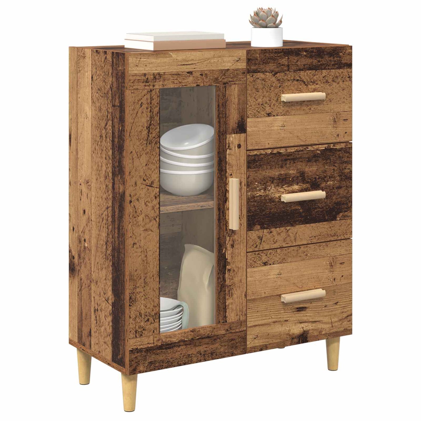 Sideboard Old Wood 69.5 x 34 x 90 cm Engineered Wood