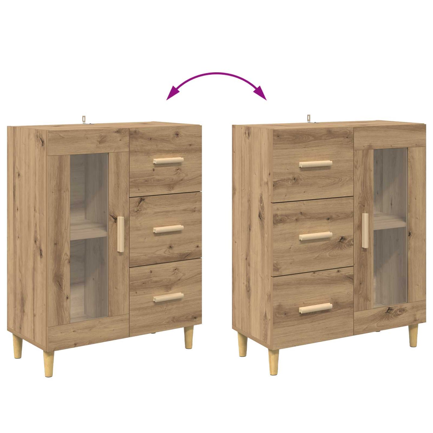 Sideboard Artisan Oak 69.5 x 34 x 90 cm Engineered Wood